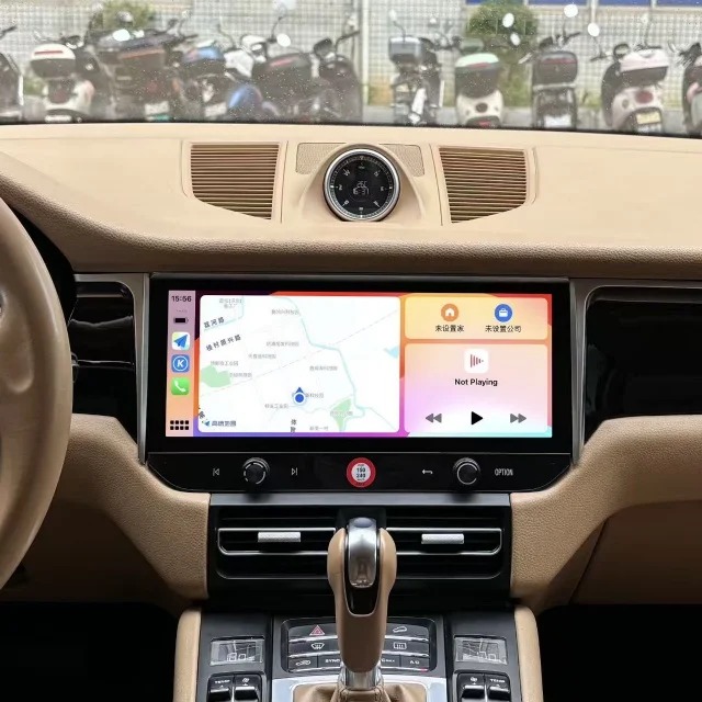 For 2014-2018  Macan Upgraded Central Control Large Screen Android System Navigation Multimedia Player